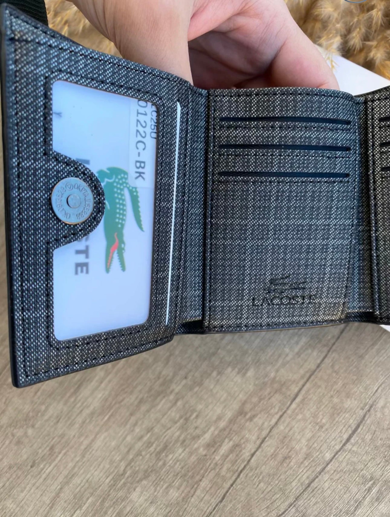 Lacoste Canvas Wallet | محفظة لاكوست قماشية