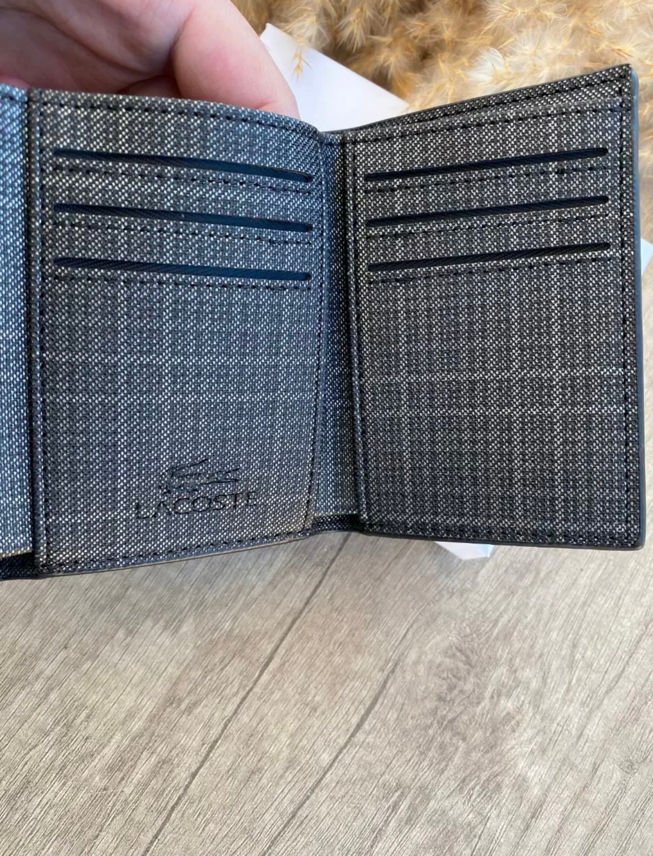 Lacoste Canvas Wallet | محفظة لاكوست قماشية