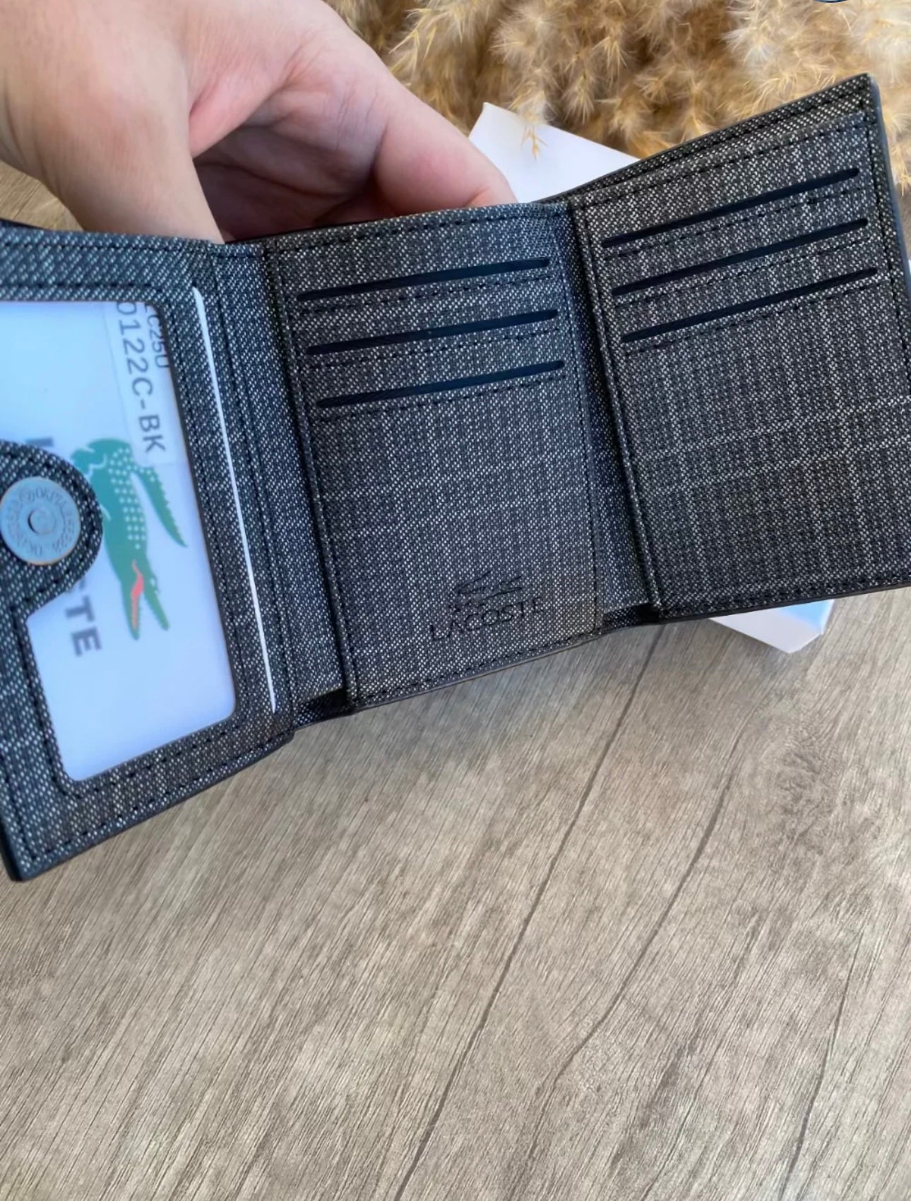 Lacoste Canvas Wallet | محفظة لاكوست قماشية