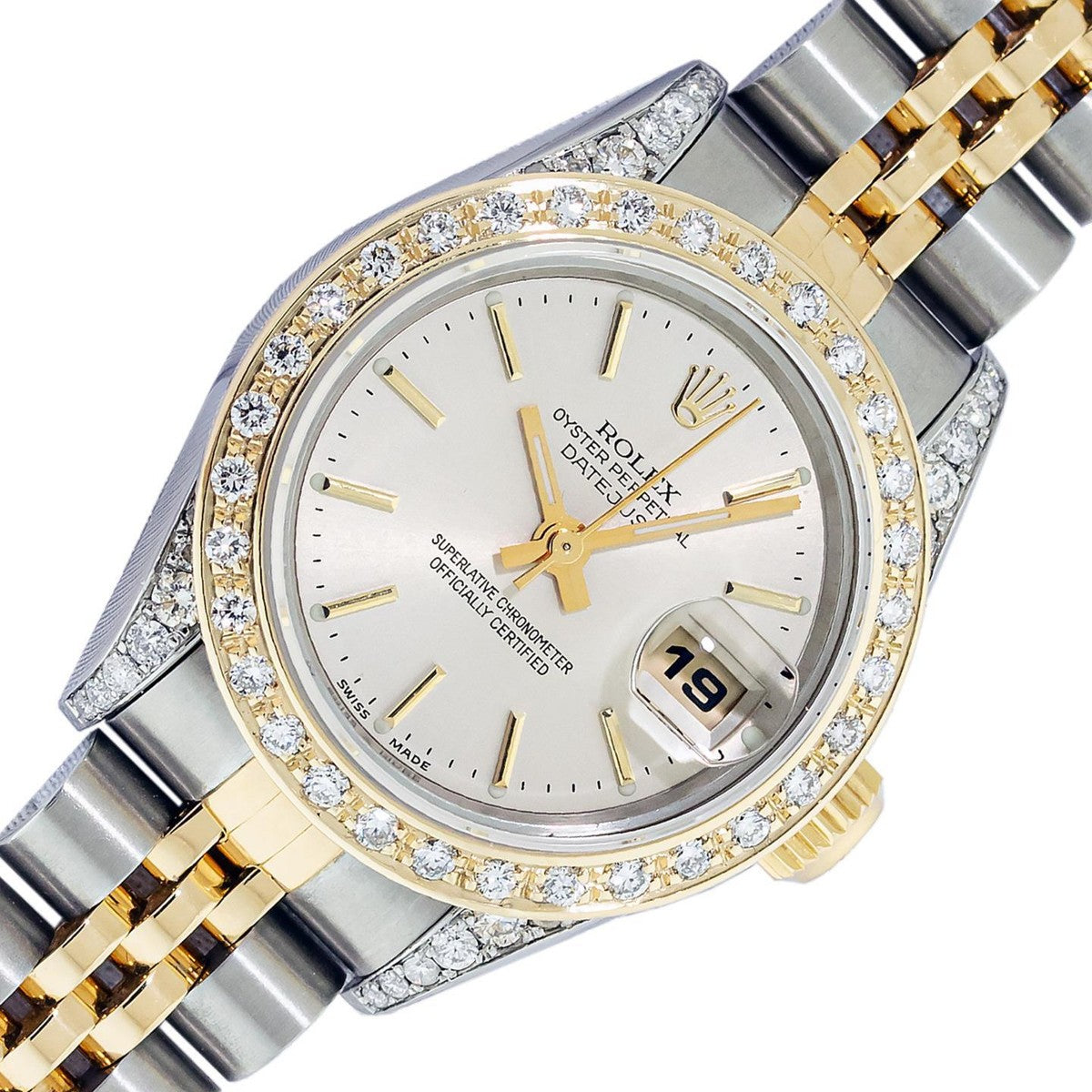 ساعة رولكس ديت جست النسائية بالألماس | Rolex Datejust Women's Diamond Watch
