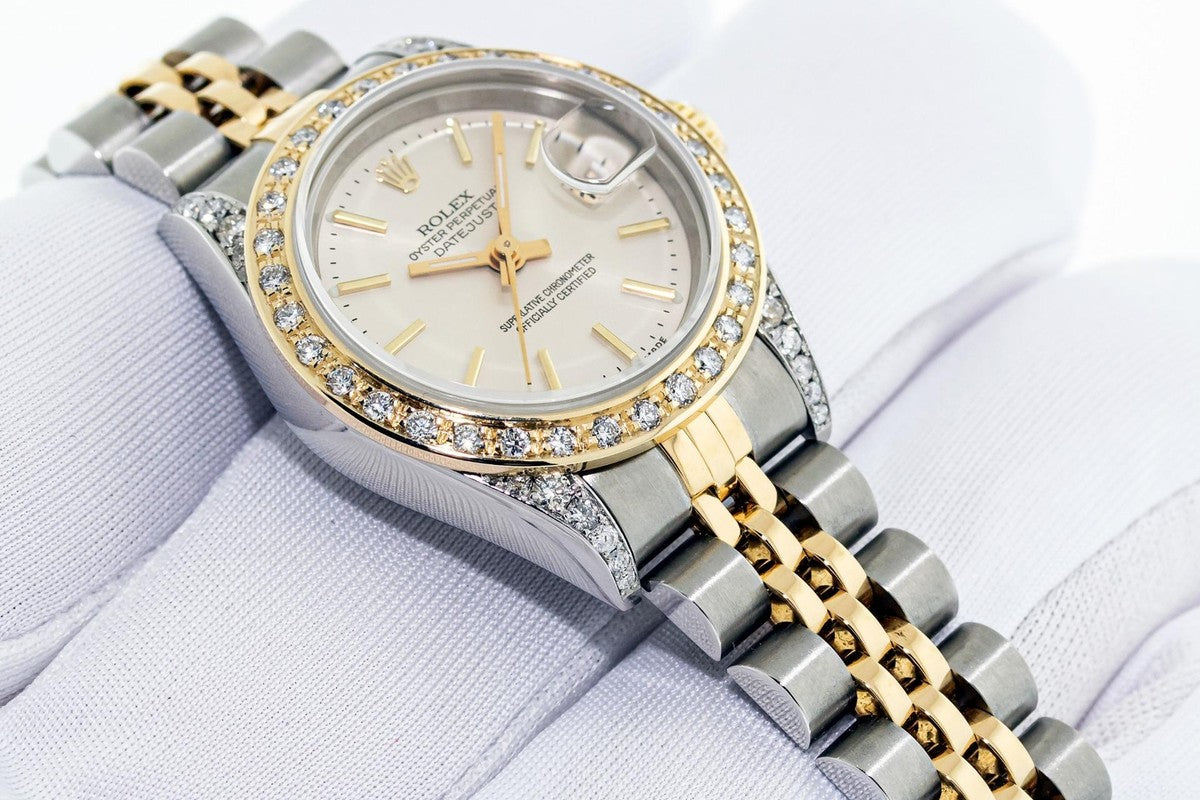 ساعة رولكس ديت جست النسائية بالألماس | Rolex Datejust Women's Diamond Watch