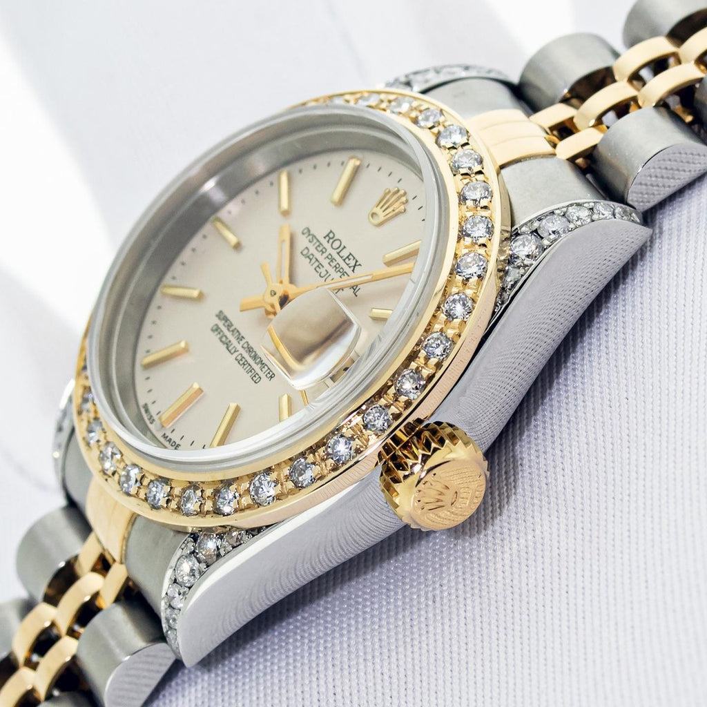 ساعة رولكس ديت جست النسائية بالألماس | Rolex Datejust Women's Diamond Watch