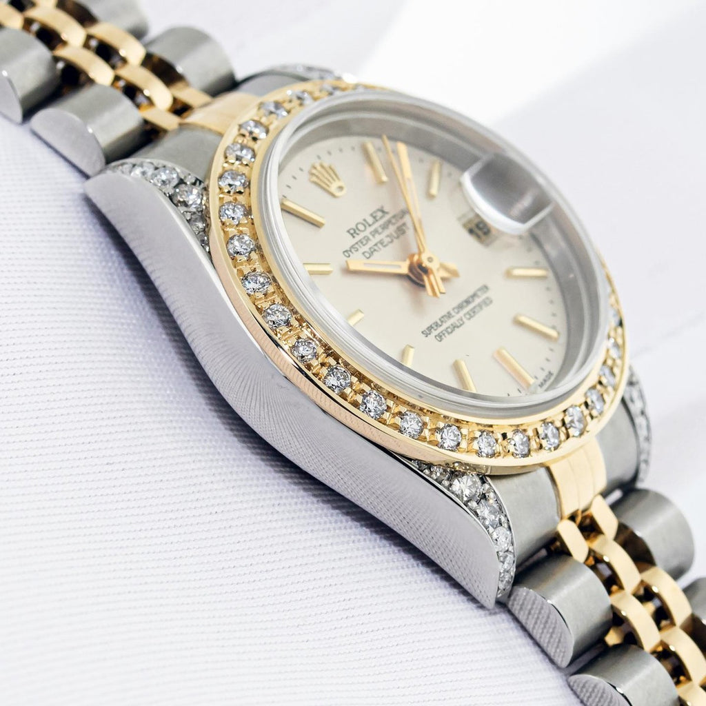 ساعة رولكس ديت جست النسائية بالألماس | Rolex Datejust Women's Diamond Watch