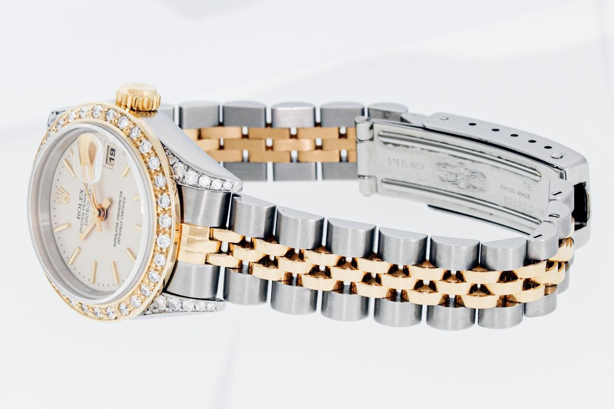 ساعة رولكس ديت جست النسائية بالألماس | Rolex Datejust Women's Diamond Watch