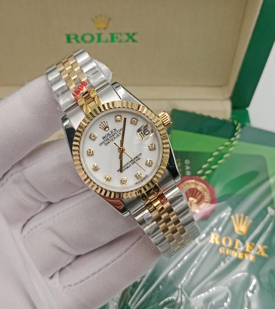 رولكس ديت جست قطعتين (ذهبي وفضي) نسائي | ROLEX DATEJUST TWO-TONE WOMEN