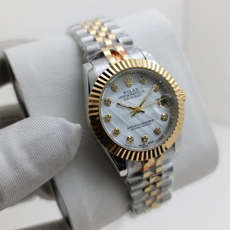 رولكس ديت جست قطعتين (ذهبي وفضي) نسائي | ROLEX DATEJUST TWO-TONE WOMEN