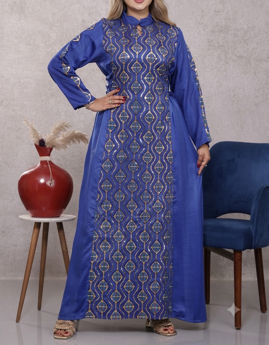 جلابية شرقية مطرزة - Embroidered Oriental Jalabiya