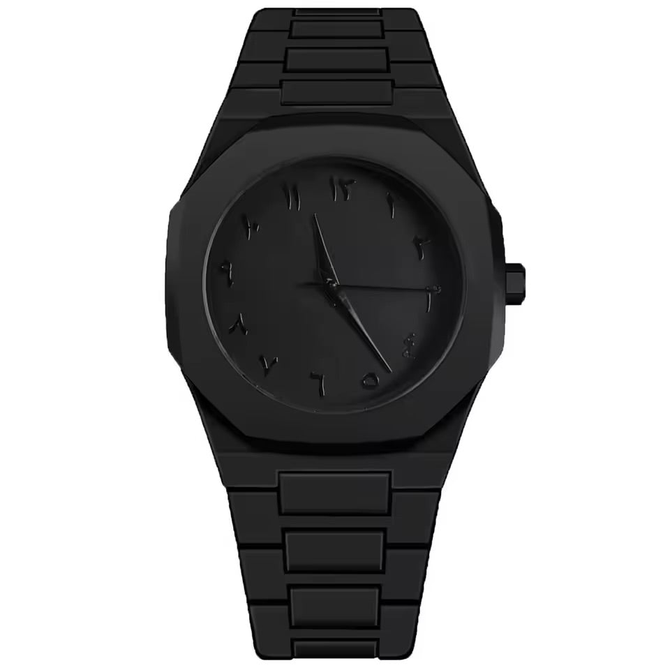 ساعة "سواد الليل" الفاخرة | "Midnight Noir" Luxury Watch