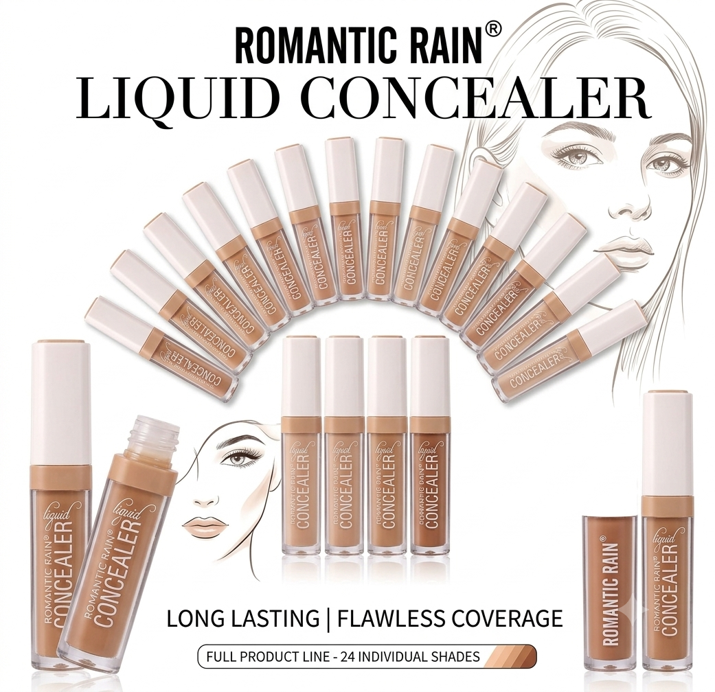 Romantic Rain Liquid Concealer (Full Box - 24 Pcs) (رومانتيك رين خافي عيوب سائل - صندوق كامل 24 قطعة)