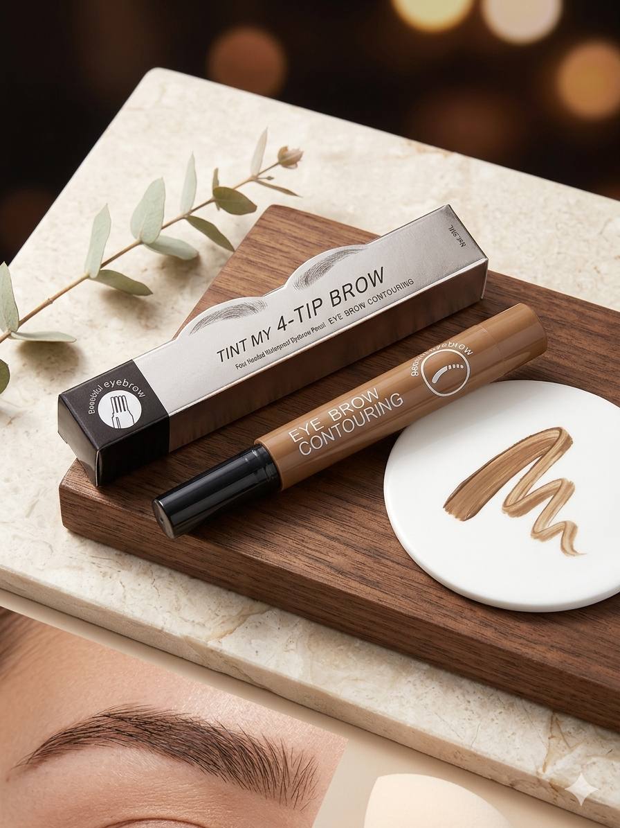 قلم حواجب مايكروبليدينغ مقاوم للماء (4 سنون) | Tint My 4-Tip Brow Pencil