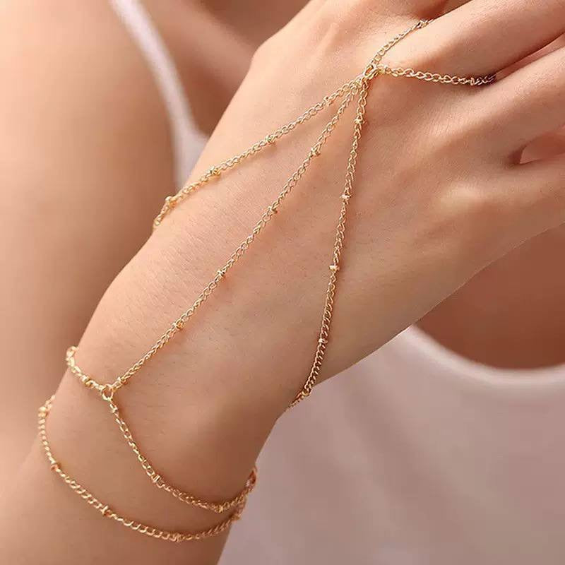 سوار "كف اليد" الأنيق | Elegant Hand Chain Bracelet