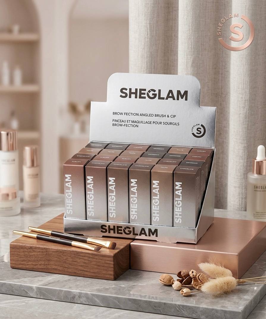 مصحح حواجب شيجلام - شعرة شعرة | SHEGLAM Brow Fection Angled Brush & Dip