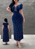 فستان "أناقة الفيونكات" الكلاسيكي | "Bow Elegance" Classic Dress