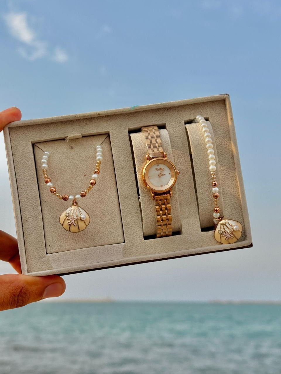طقم "لؤلؤة الشاطئ" | "Beach Pearl" Set