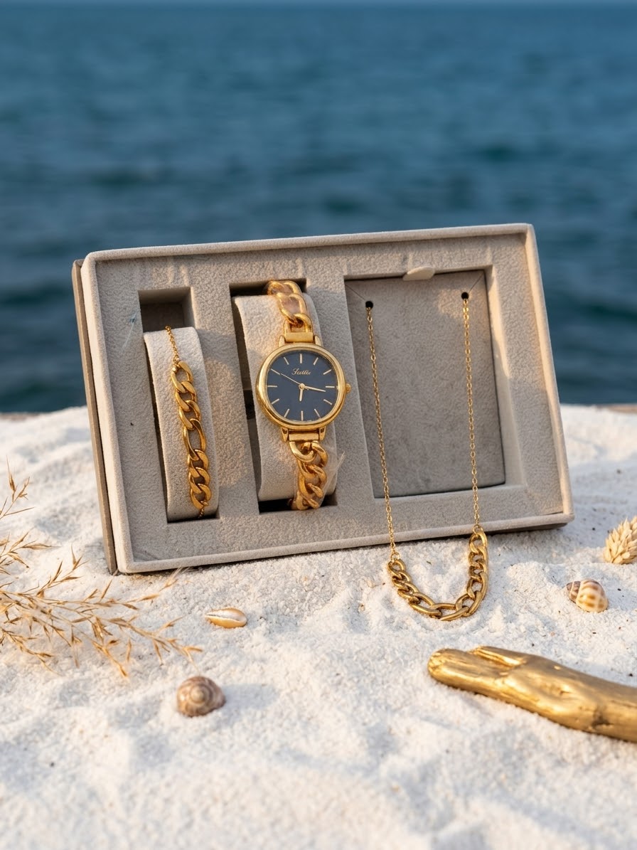 طقم "إشراقة السلاسل" | "Golden Links" Set