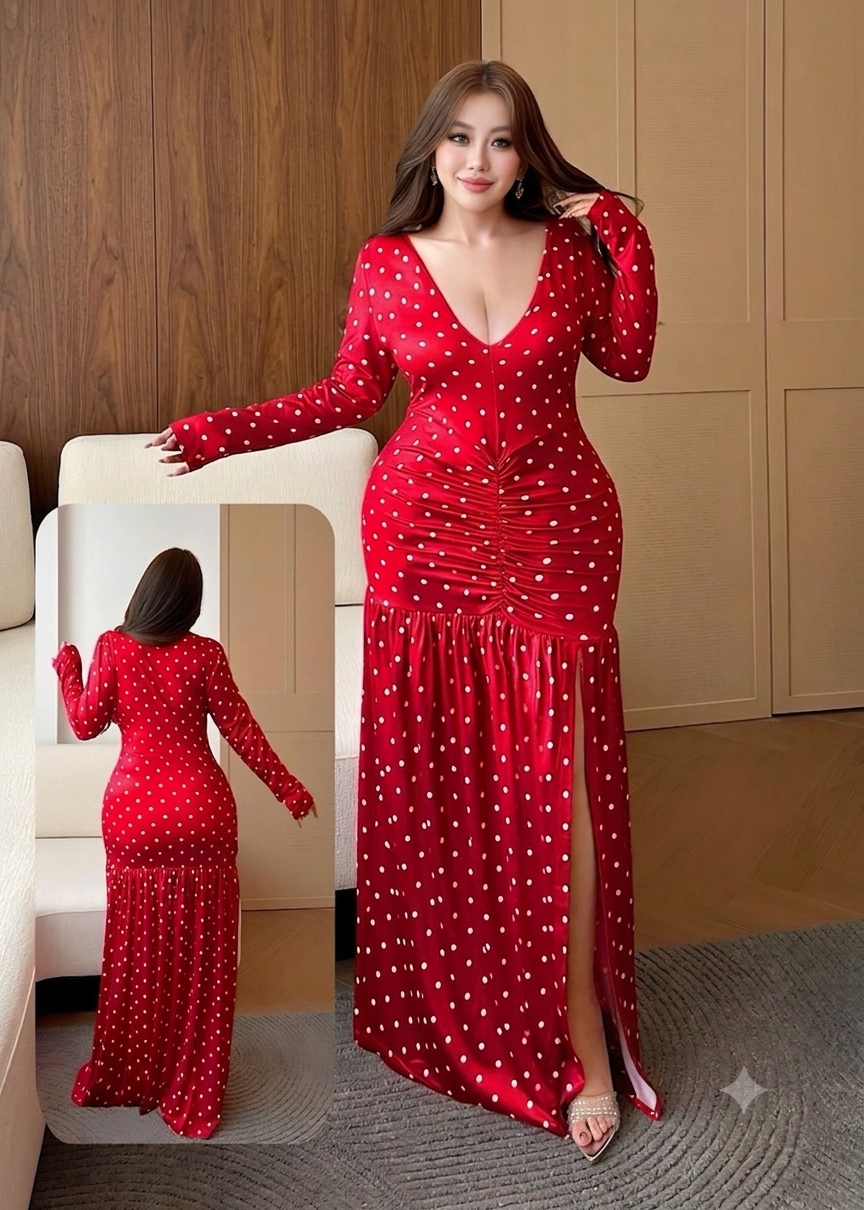 فستان منزلي عصري بفتحة جانبية | Modern Home Dress with Side Slit