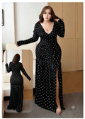 فستان منزلي عصري بفتحة جانبية | Modern Home Dress with Side Slit
